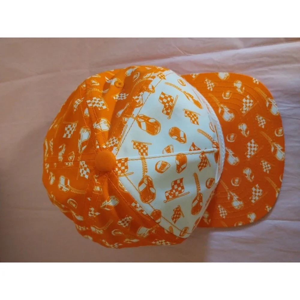 Toyota Racing Trucking Cap Orange And White Adjustable OEM